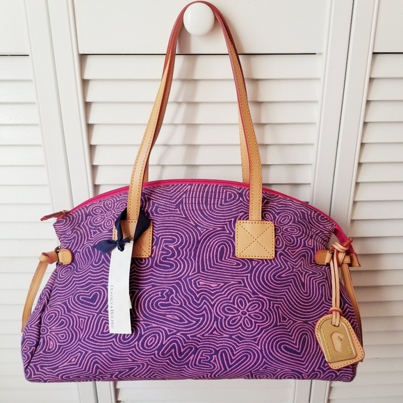 Dooney & Bourke Bags Nwt Dooney Bourke Graffiti Logo Canvas Bag